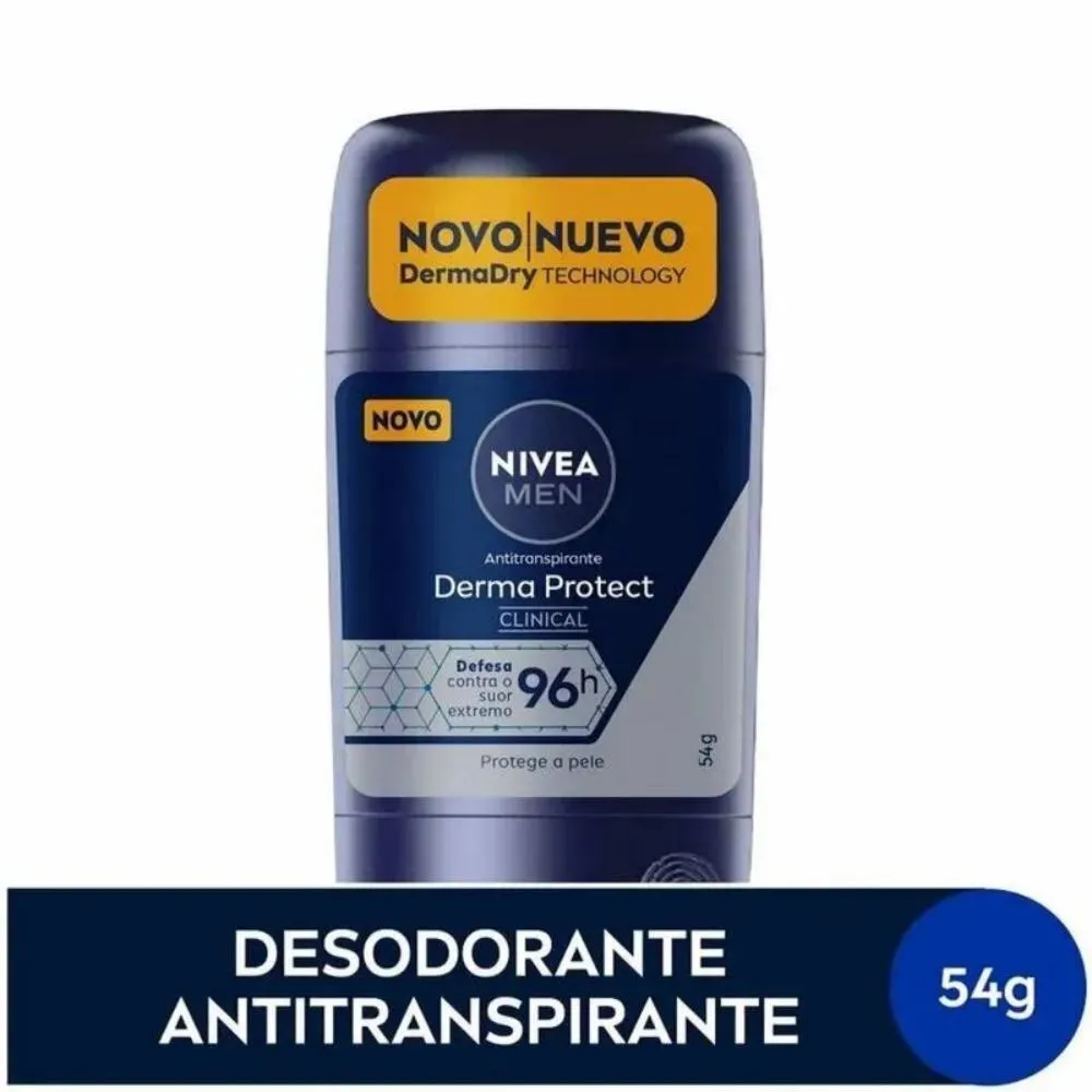 DESODORANTE NIVEA EM CREME CLINICAL MEN DERMA PROTECT 54G