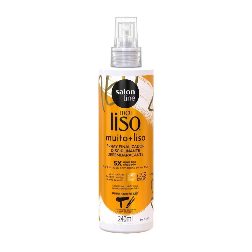 SPRAY DEFRIZANTE 240ML PROTETOR TERMICO MEU LISO MUITO LISO