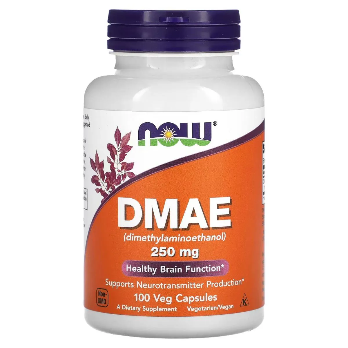 DMAE 250MG DIMETILAMINOETANOL 100 CAPSULAS VEGANAS - NOW FOODS