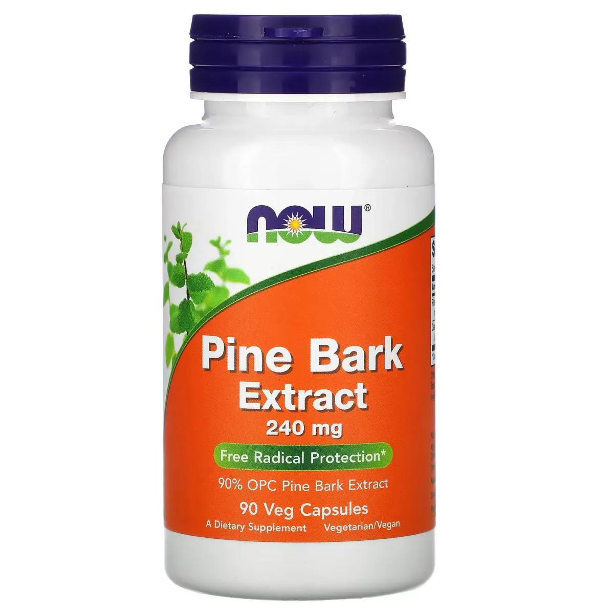EXTRATO DA CASCA DE PINHEIRO 240MG 90 CAPSULAS VEGANAS - NOW FOODS
