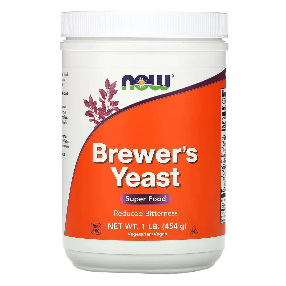 LEVEDURA DE CERVEJA SUPER ALIMENTO EM Pó 454 G (1 LB) - NOW FOODS