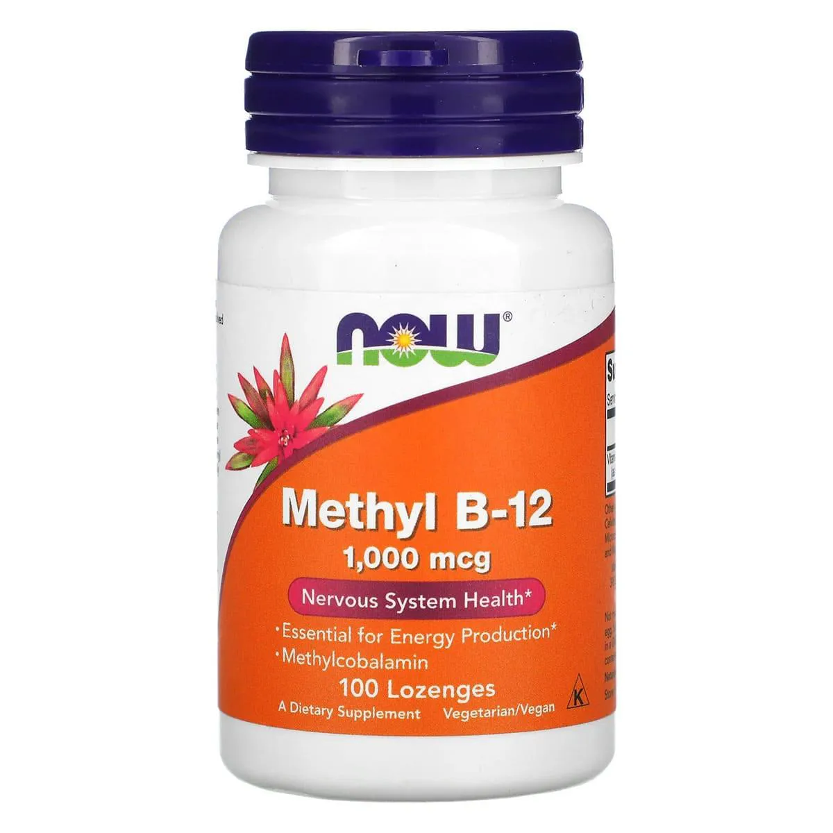 METIL B12 (METHYL B-12) 1,000MCG 100 LOZENGES - NOW FOODS