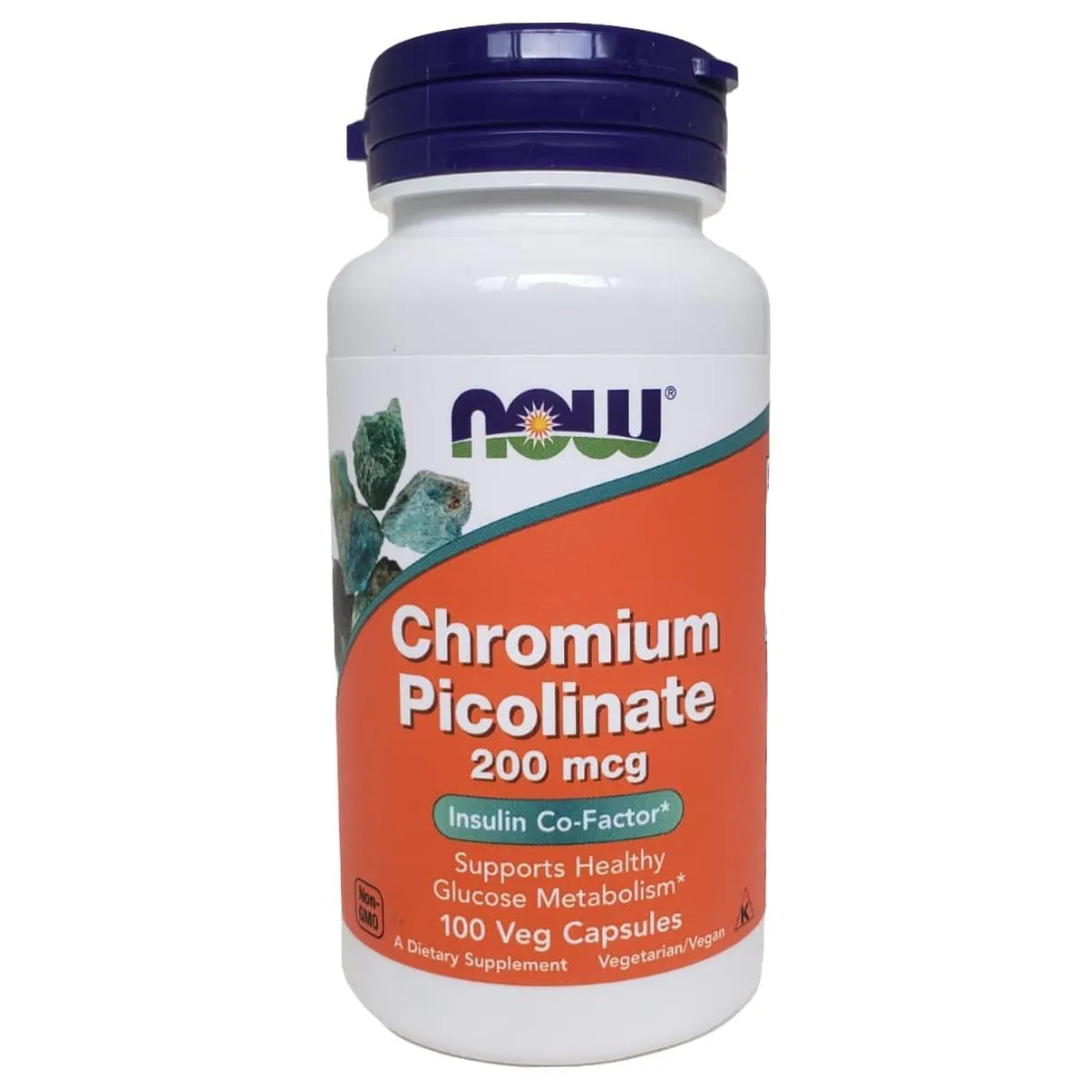 PICOLINATO DE CROMO 200 MCG 100 CAPSULAS - NOW FOODS
