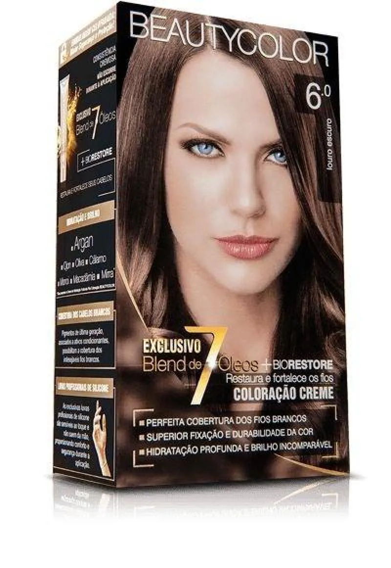 TINTURA BEAUTY COLOR 6.0 LOURO ESCURO