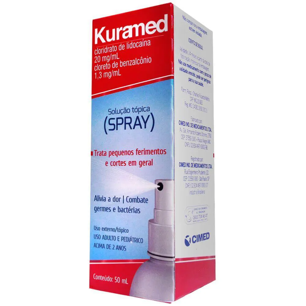 KURAMED ANESTESICO SPRAY CLOREXIDINA 50ML CIMED