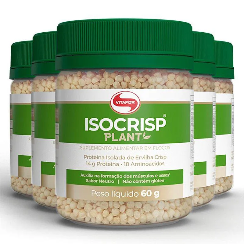 KIT 5 ISOCRISP PLANT VITAFOR POTE 60G