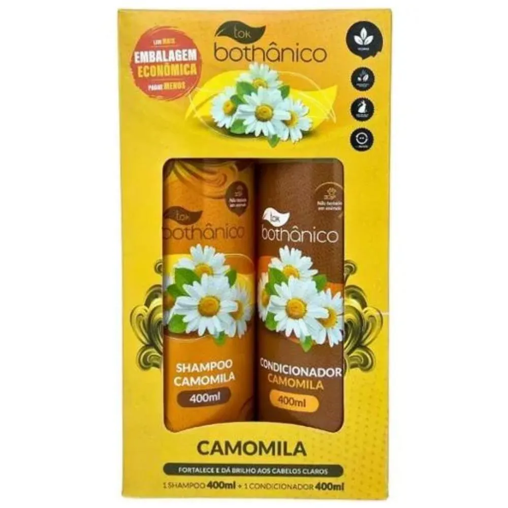KIT TOK BOTHANICO CAMOMILA SH 400ML +CONDIOCIONADOR 400ML