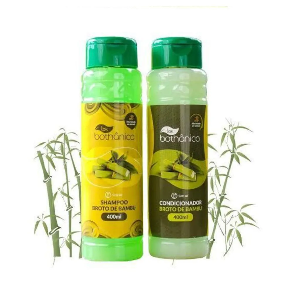 KIT TOK BOTHANICO BAMBU SHAMPOO 400ML +CONDIOCIONADOR 400ML