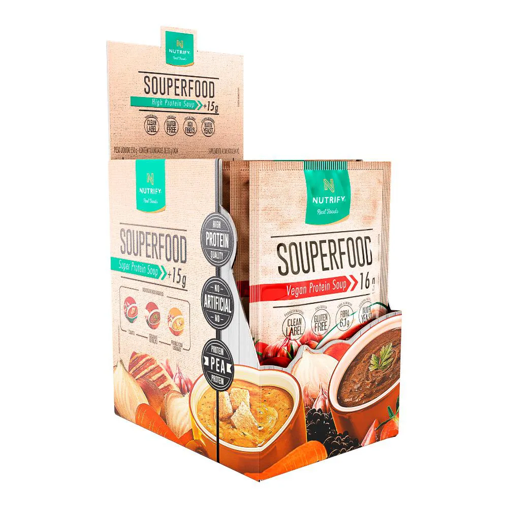 SOUPEFOOD PROTEíNA VEGANA CALDINHO DE FEIJãO NUTRIFY 10UND