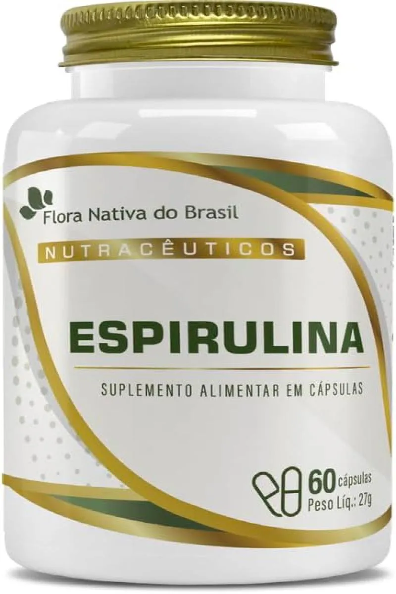 ESPIRULINA 60 CáPSULAS FLORA NATIVA DO BRASIL