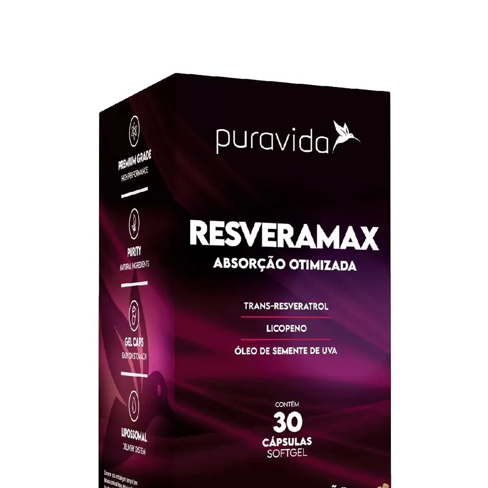 RESVERAMAX (30 CáPSULAS) PURAVIDA