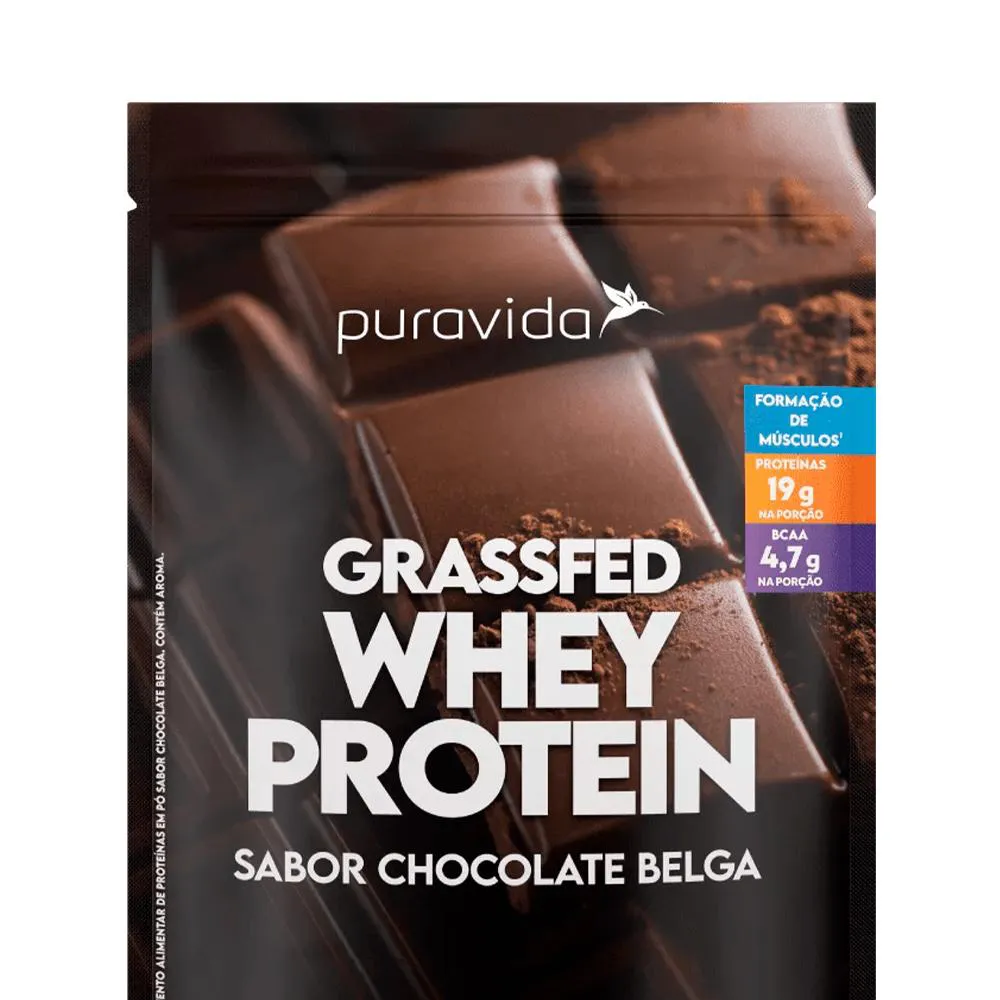 GRASSFED WHEY PROTEIN PURAVIDA (450G) CHOCOLATE BELGA