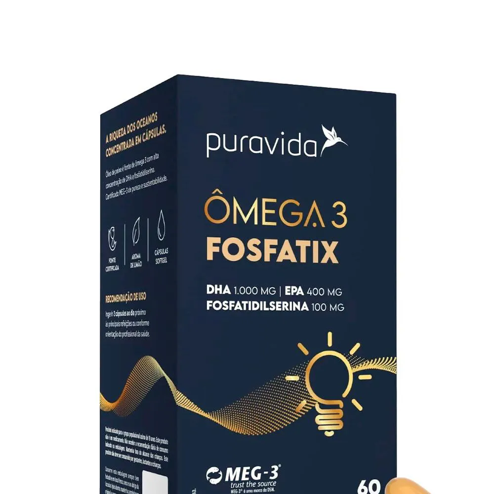 ÔMEGA 3 FOSFATIX (60 CáPSULAS) PURAVIDA
