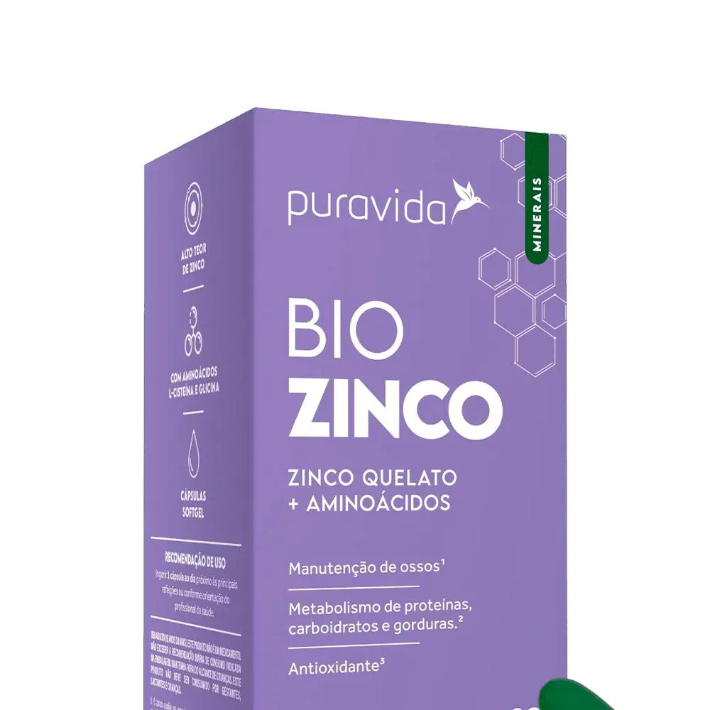 BIO ZINCO (30 CáPSULAS) PURAVIDA