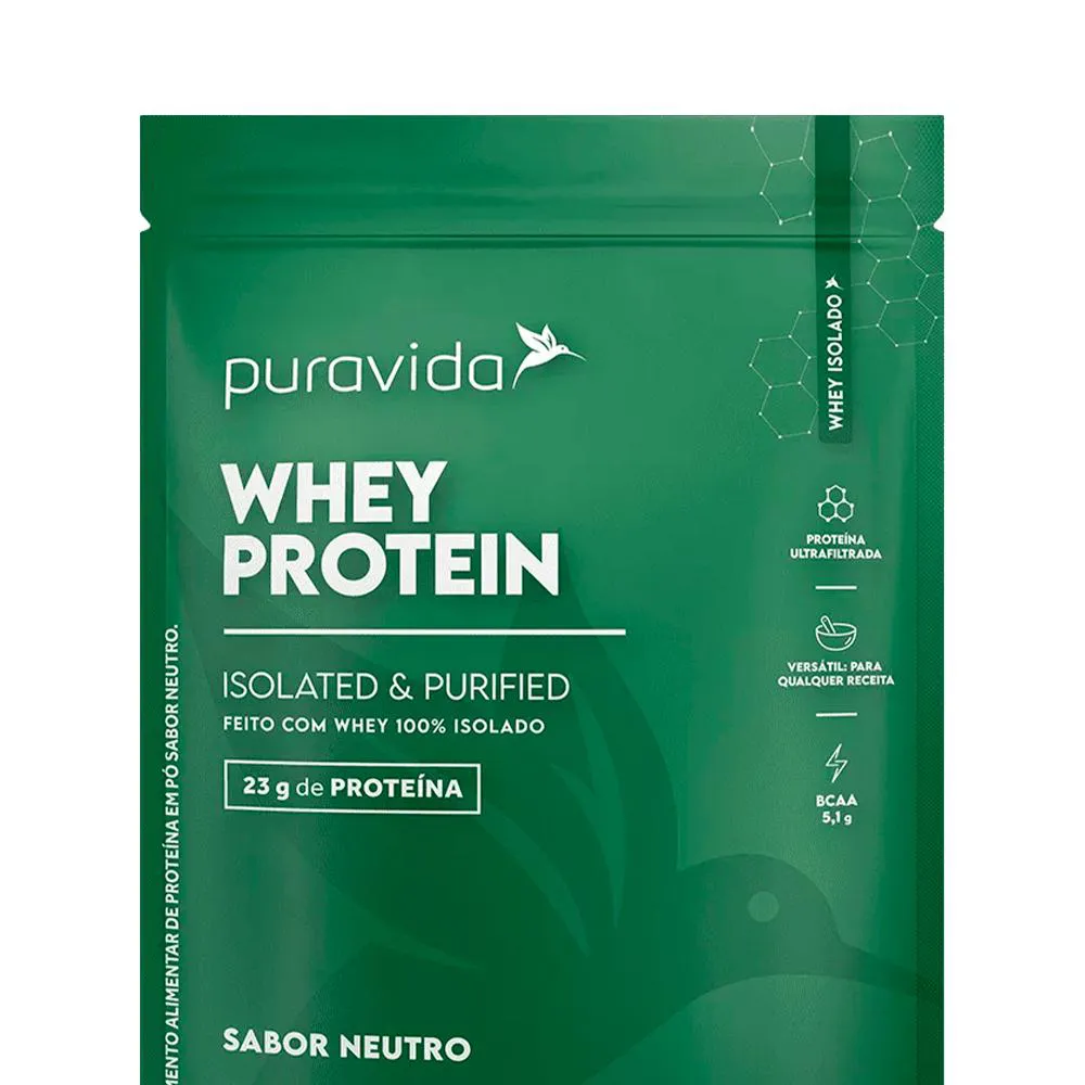 WHEY PROTEIN ISOLADO PURAVIDA (450G) NEUTRO