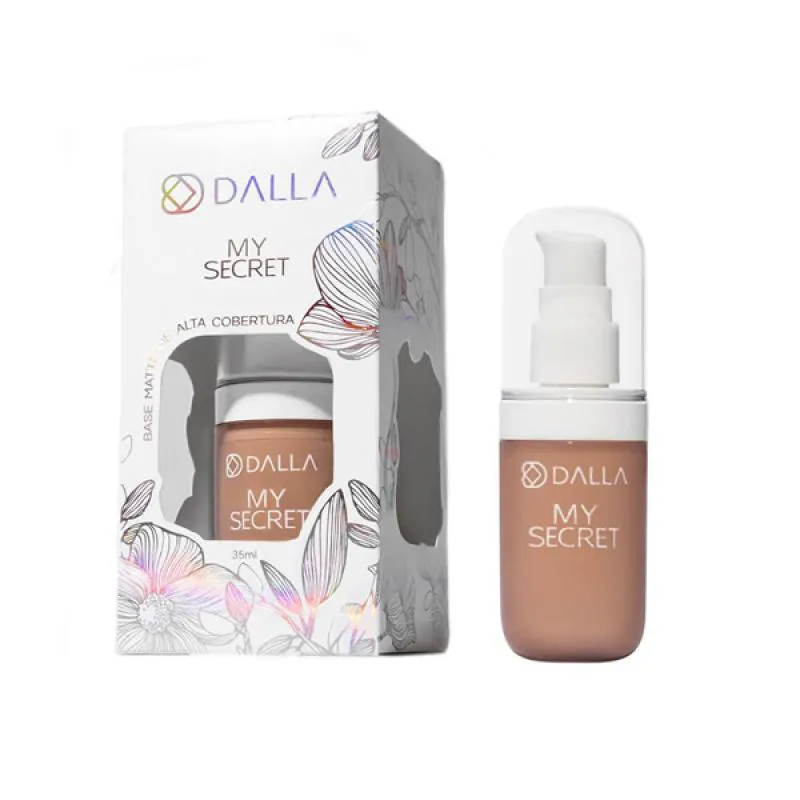 BASE MATTE DE ALTA COBERTURA MY SECRET - DALLA MAKEUP 03