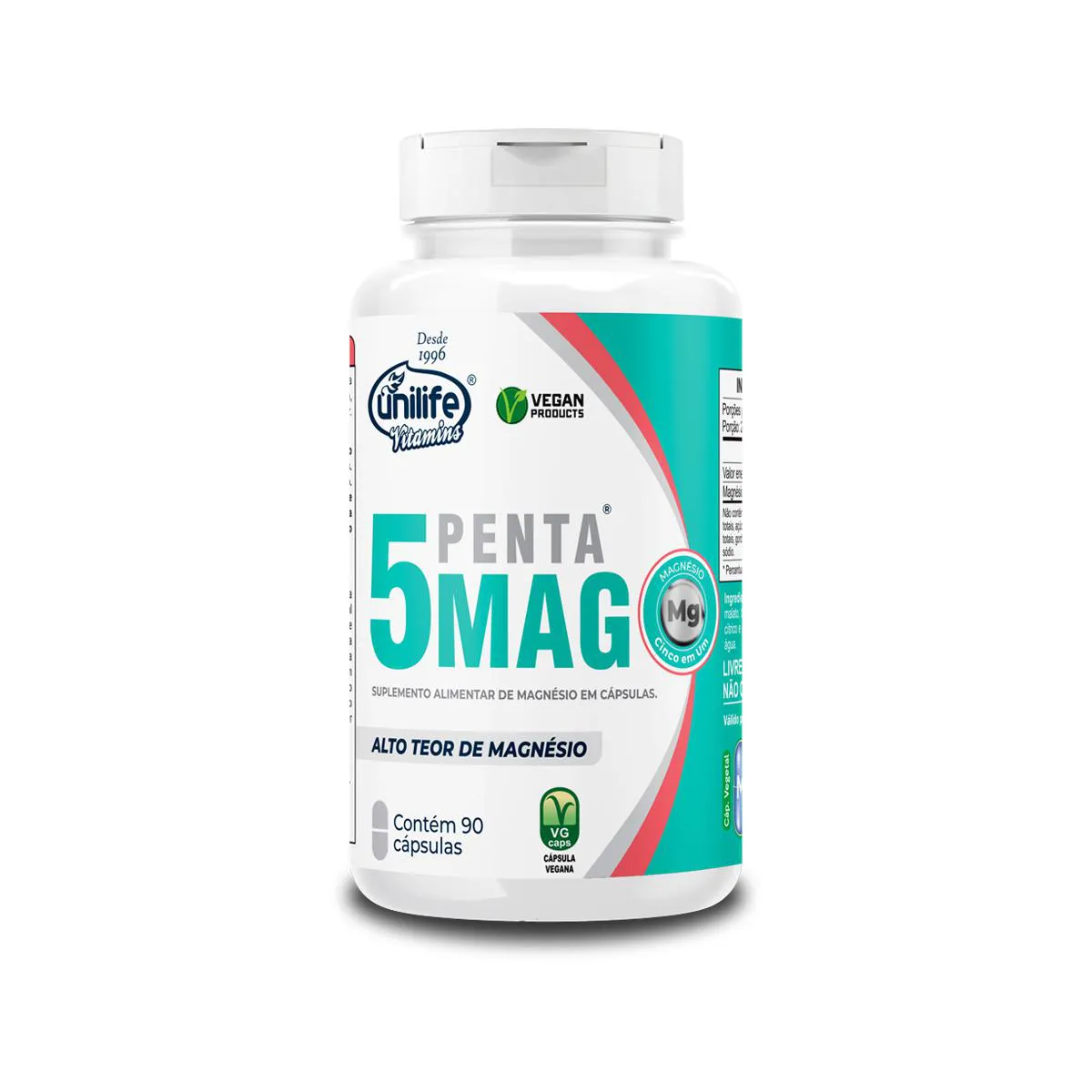 PENTA 5 MAG MAGNéSIO UNILIFE 90 CáPSULAS