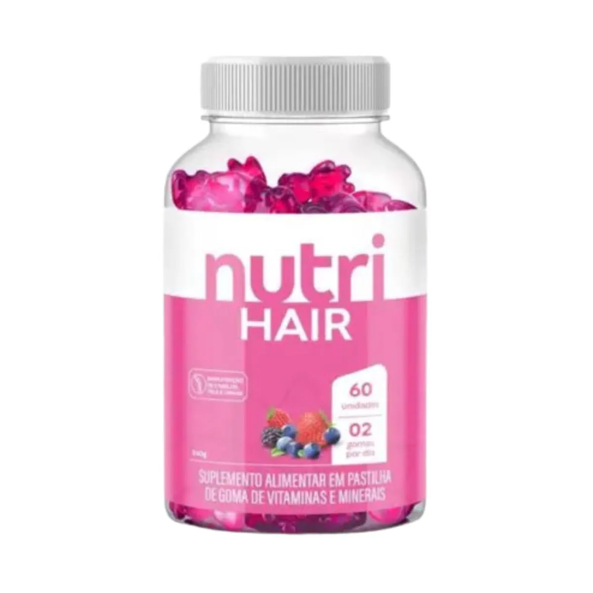SUPLEMENTO NUTRI HAIR EM GOMAS CABELOS - NUTRIHEALTH