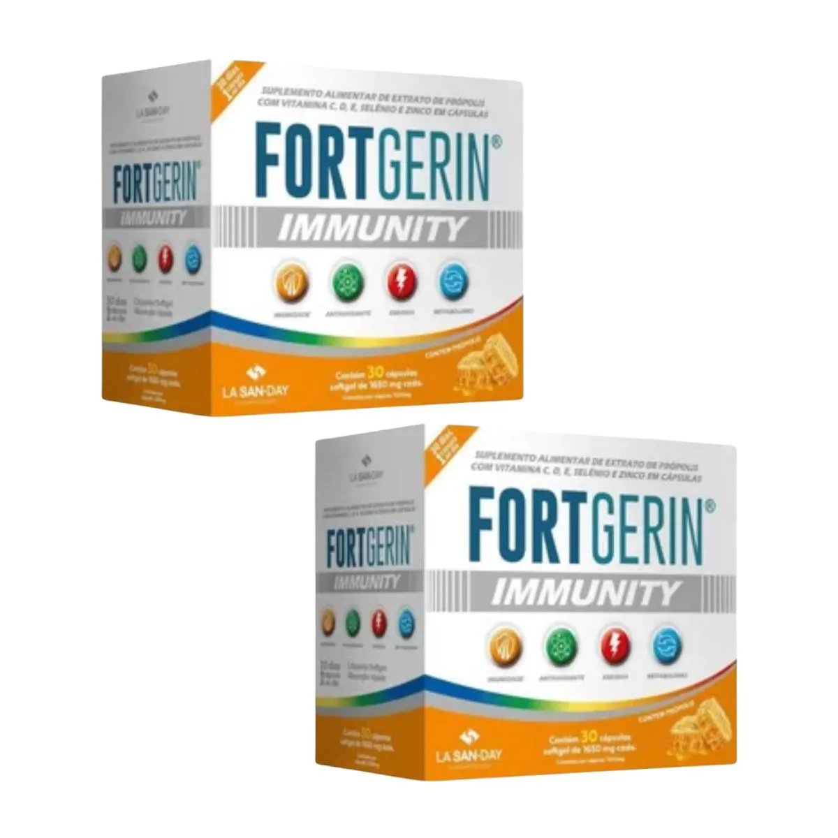 KIT C2 SUPLEMENTO FORTGERIN IMMUNITY CáPSULAS - LA SAN DAY