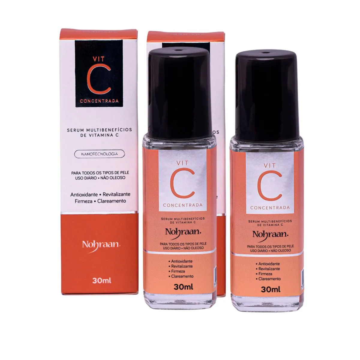 KIT C2 SéRUM VITAMINA C FACIAL NANOTECNOLOGIA - NOHRAAN