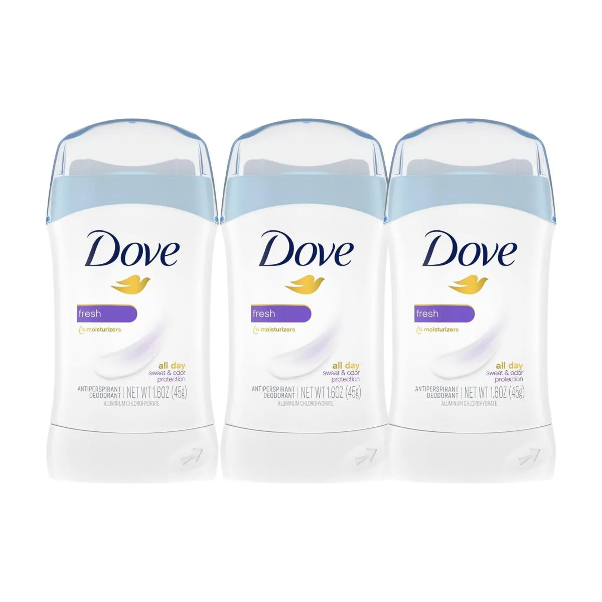 KIT C3 DESODORANTE FRESH PROTEçãO E FRESCOR - DOVE