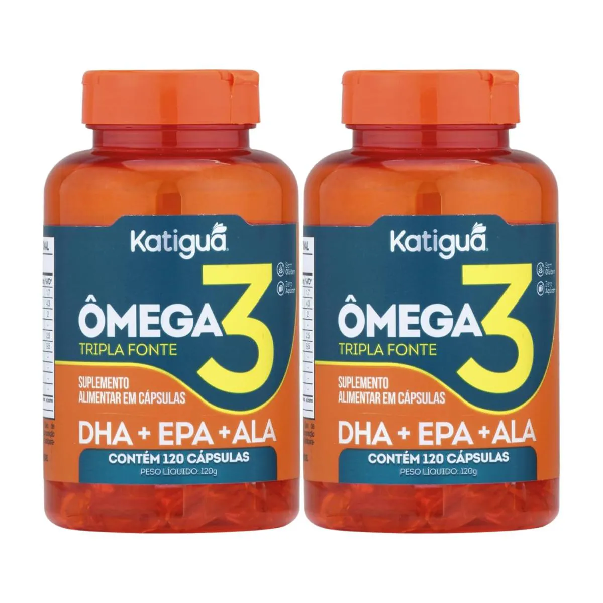 KIT C2 SUPLEMENTO ÔMEGA 3 DHA+EPA+ALA - KATIGUA
