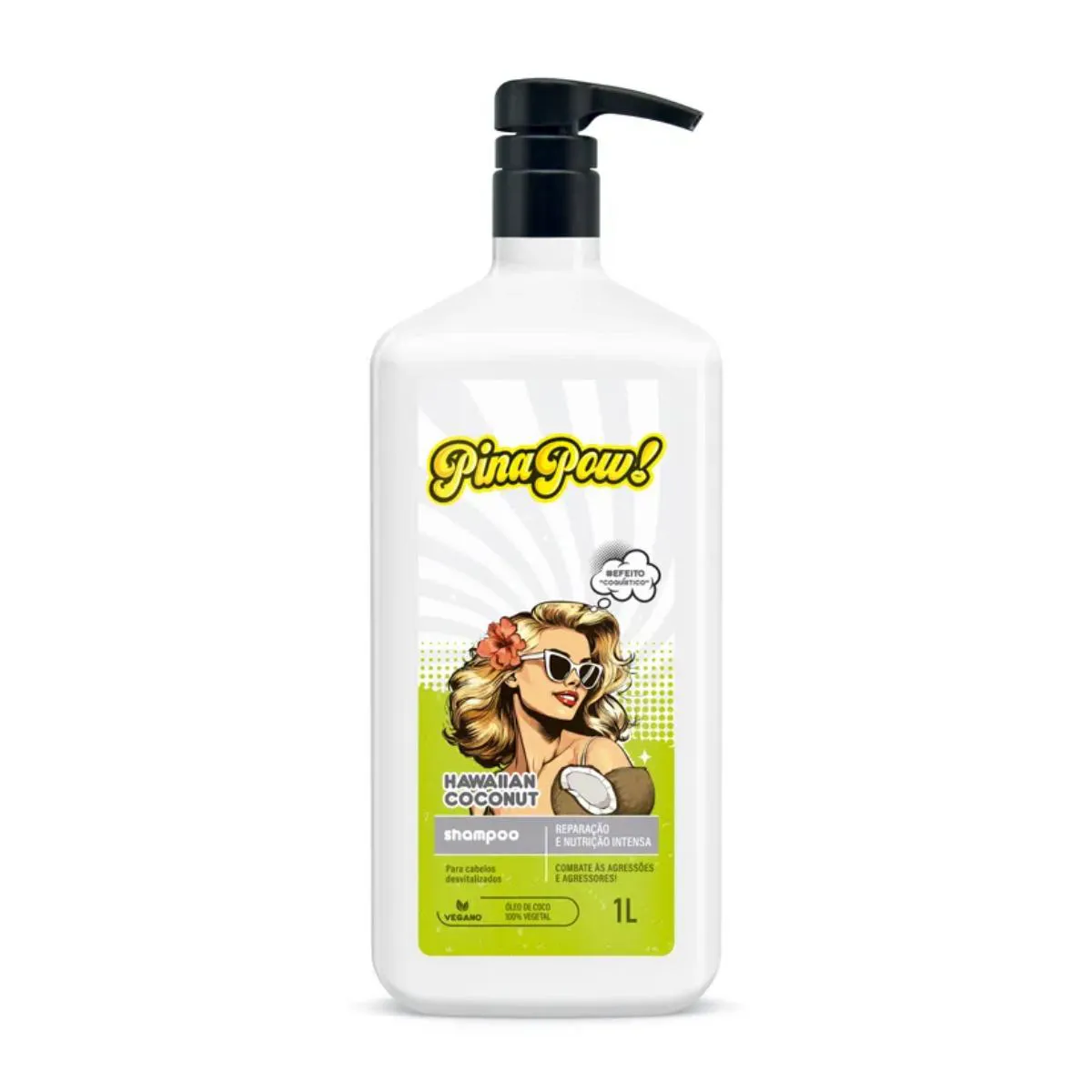 Shampoo PinaPow Hawaiian Coconut Hidratante Brilho 1L