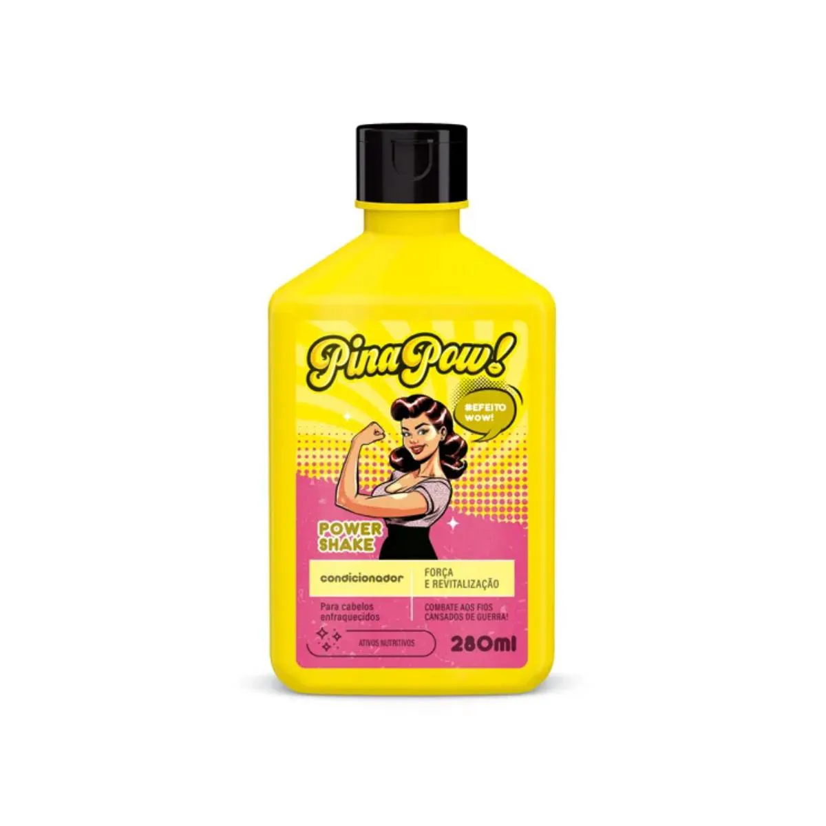 CONDICIONADOR FORTALECEDOR CAPILAR POWER SHAKE PINAPOW 280ML