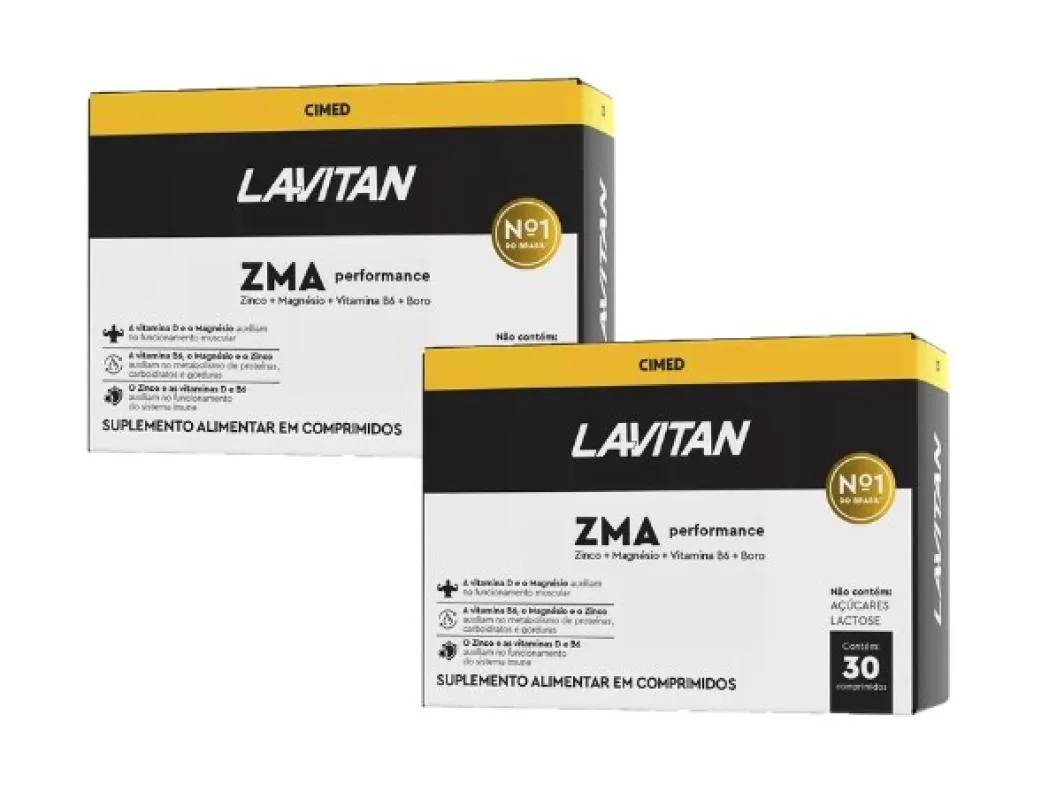KIT 2X LAVITAN ZMA PERFORMANCE C/30 COMPRIMIDOS - CIMED