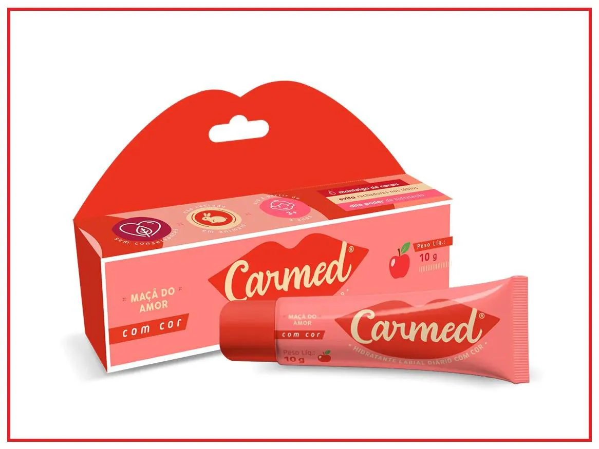 HIDRATANTE LABIAL CARMED MAçã DO AMOR 10G - CIMED