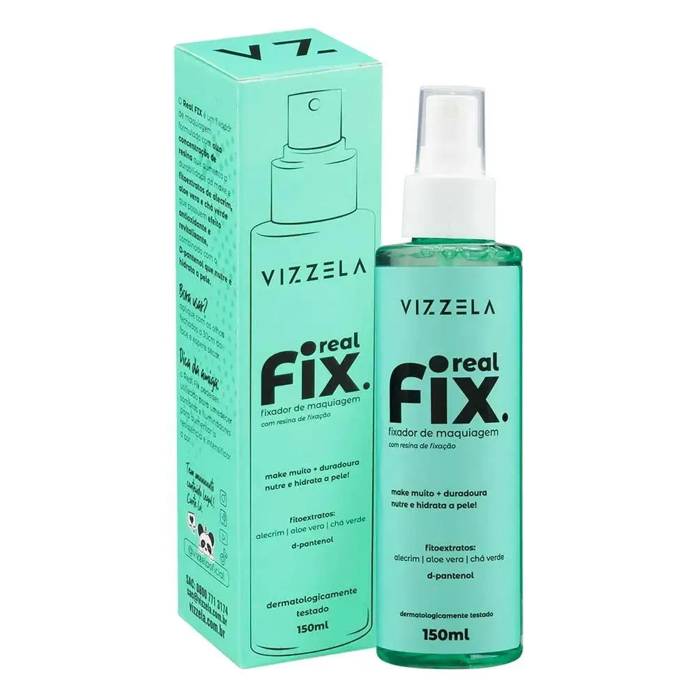 FIXADOR DE MAQUIAGEM REAL FIX 150ML VIZZELA