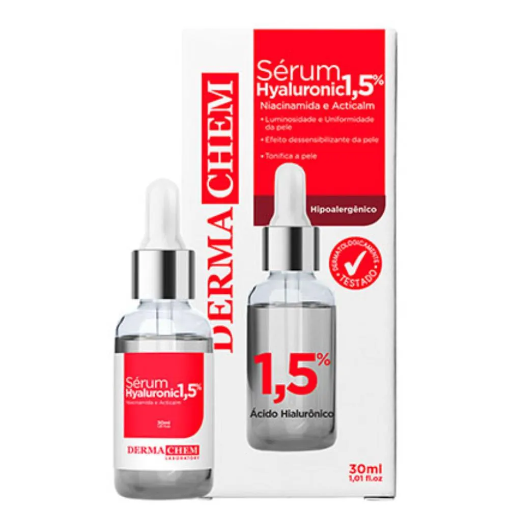 SÉRUM FACIAL ÁC. HIALURÔNICO DERMACHEM  1,5% 30ML