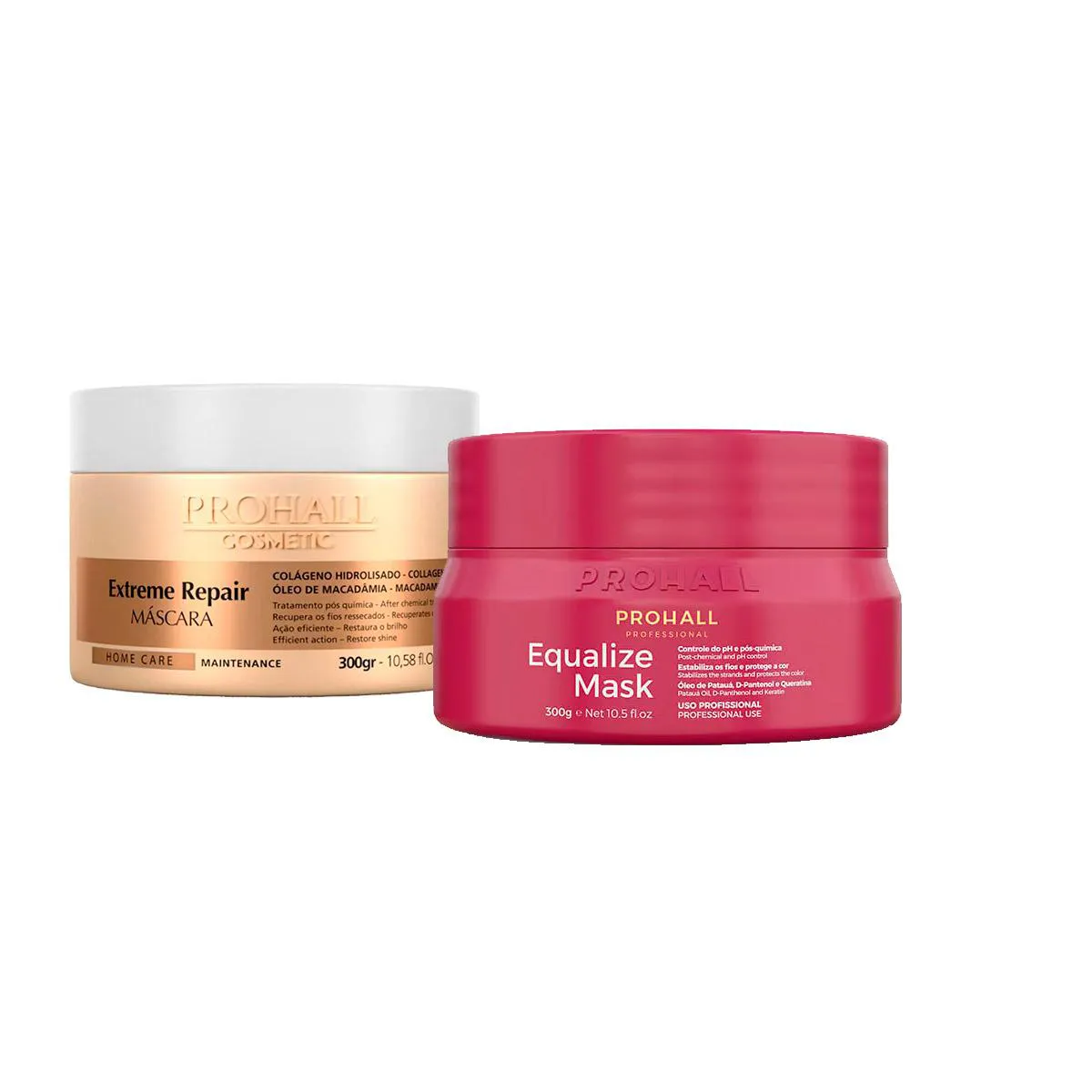 CRONOGRAMA PROHALL MáSCARAS EQUALIZE + EXTREME REPAIR 300G