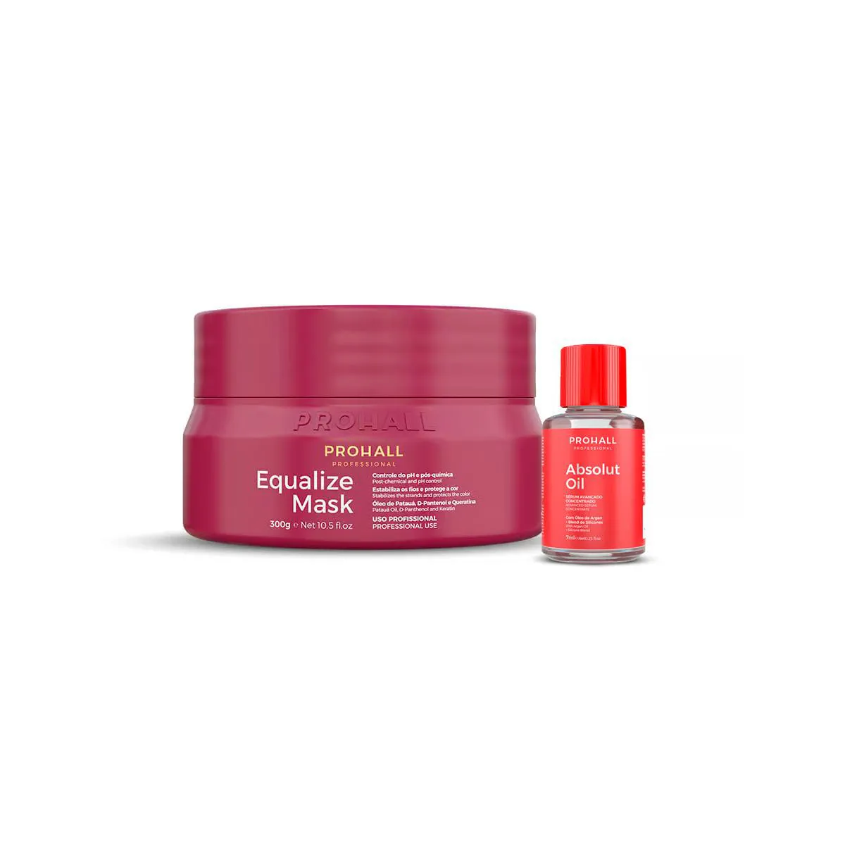 MáSCARA REDUTOR DE PH EQUALIZE PROHALL 300G + ABSOLUTOIL 7ML