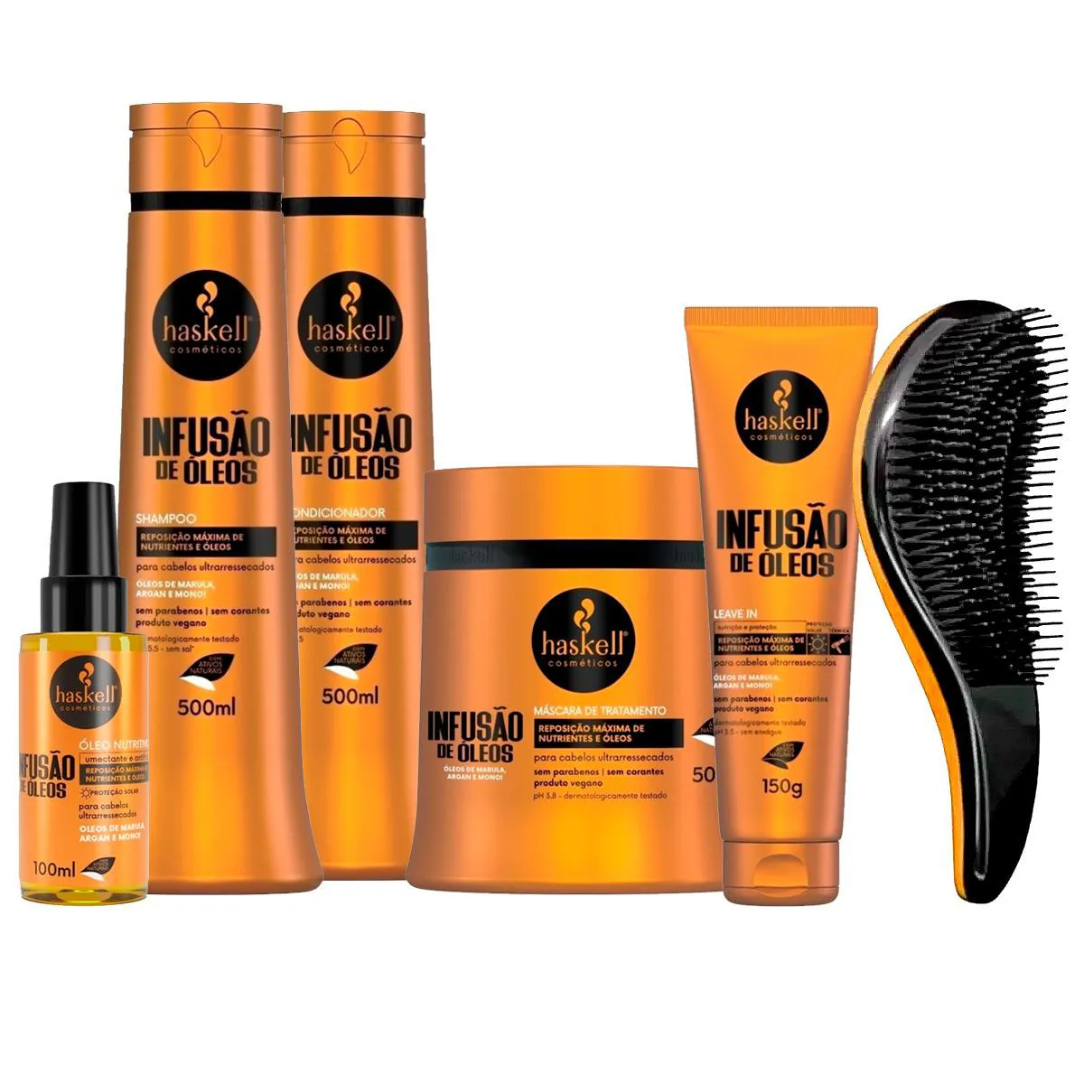KIT HASKELL INFUSãO 500ML COMPLETO +ESCOVA