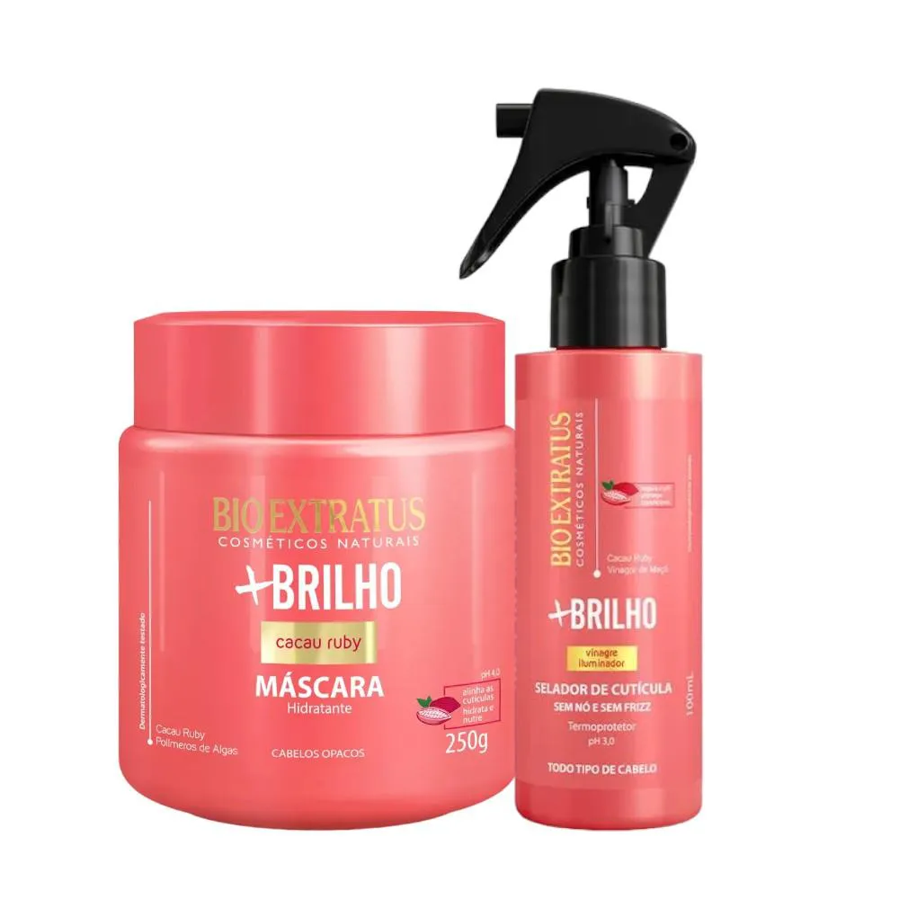 KIT MAIS BRILHO 1 MáSCARA 250ML 1 SPRAY 100ML