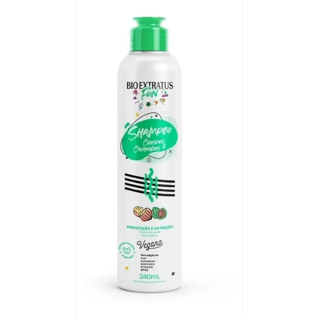 SHAMPOO FUN CRESPOS E CACHEADOS 240ML BIO EXTRATUS