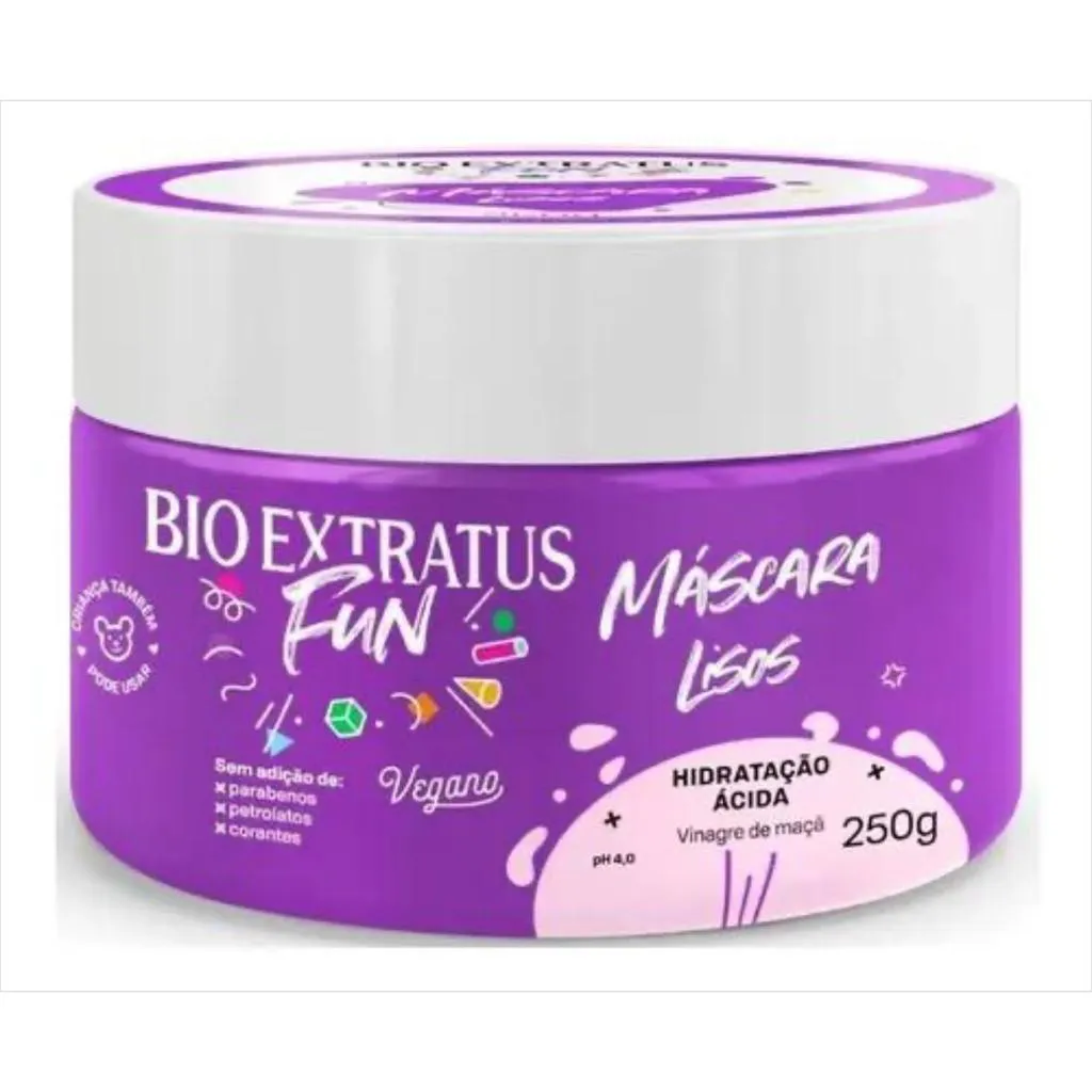MASCARA FUN LIMPEZA CABELOS LISO 250 G BIO EXTRATUS