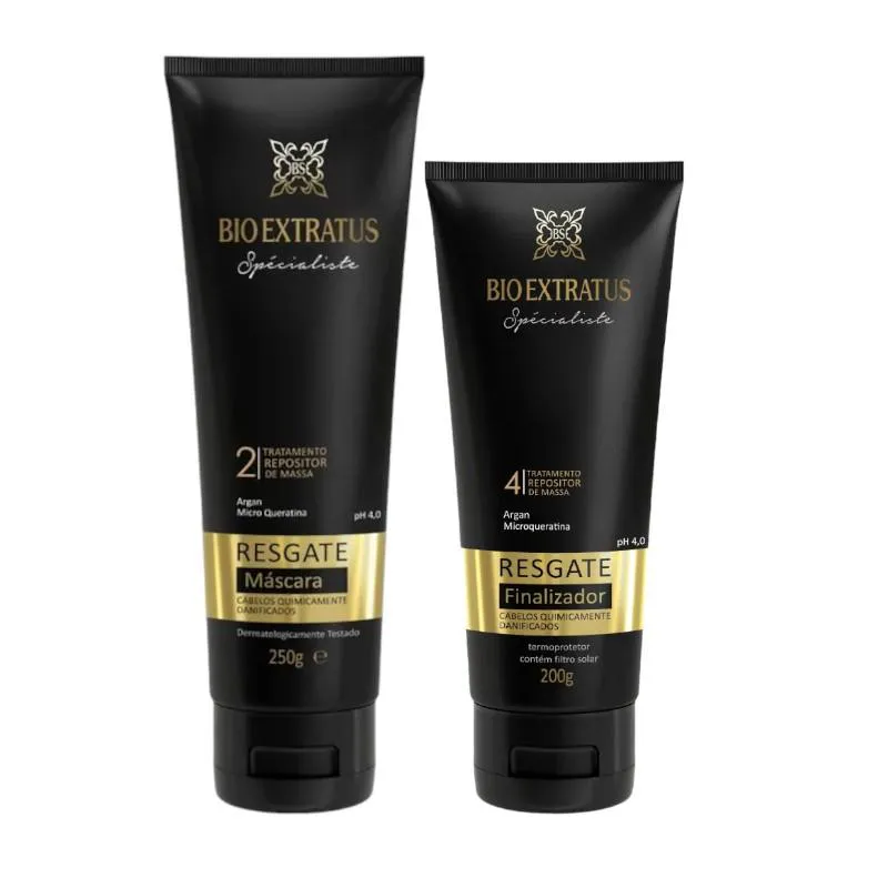 KIT RESGATE 1 MáSCARA 250ML 1 FINALIZADOR 200ML