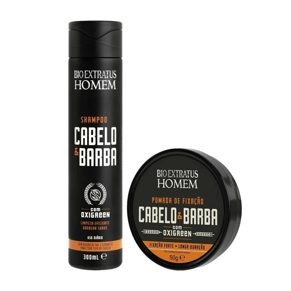 KIT HOMEM 1 SHAMPOO 300ML 1 POMADA 65G
