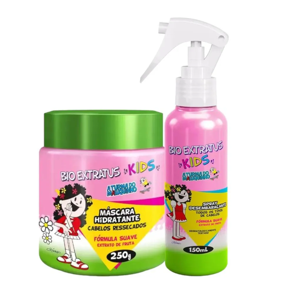 KIT INFANTIL CABELO DESEMBARACE KIDS 1 MáSCARA 240G 1 SPRAY 150ML