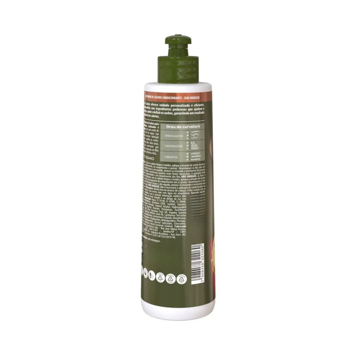 ATIVADOR DE CACHOS AZEITE DE OLIVA 2 EM 1 SALON LINE 300ML