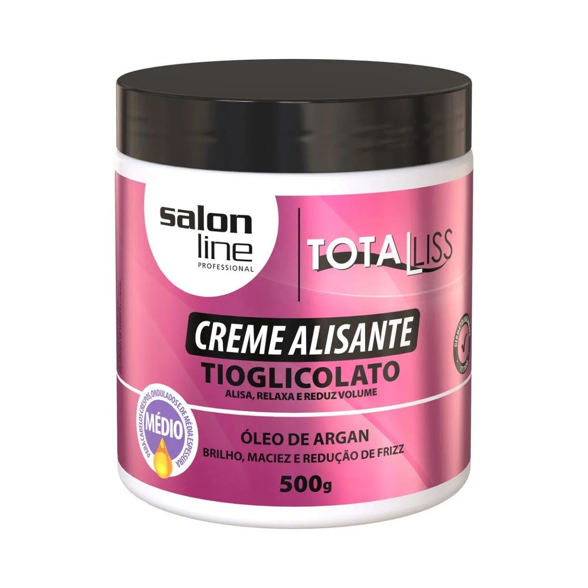 CREME ALISANTE ÓLEO DE ARGAN TOTAL LISS SALON LINE 500G