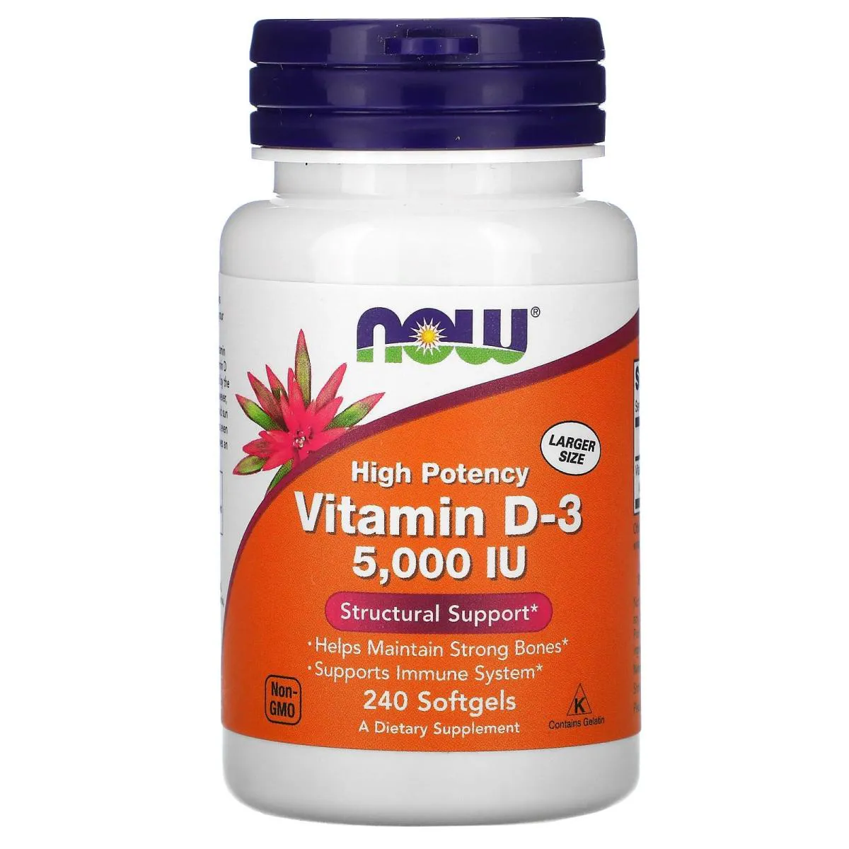 VITAMINA D3 240 SOFTGELS - NOW FOODS