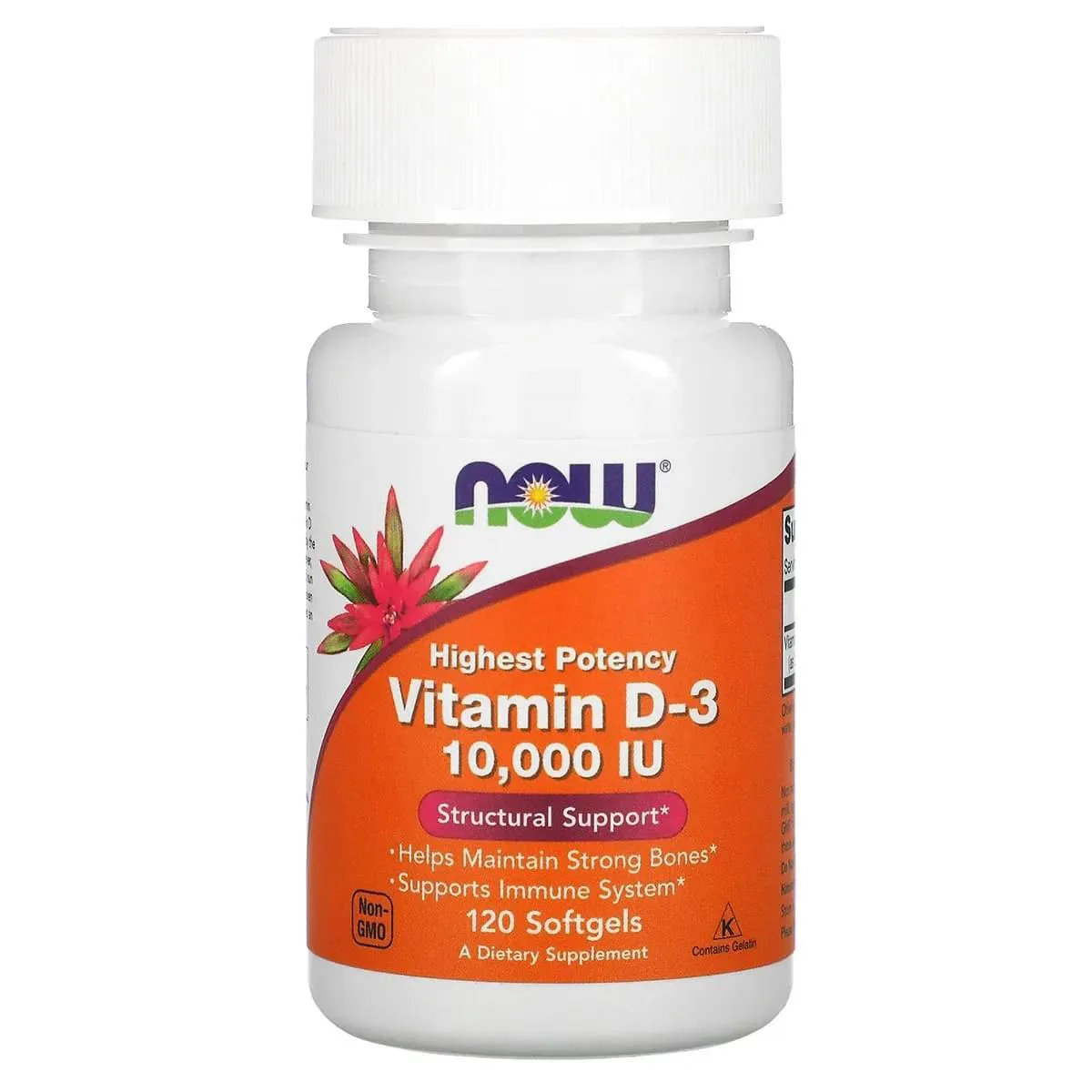 VITAMINA D3 120 SOFTGELS - NOW FOODS