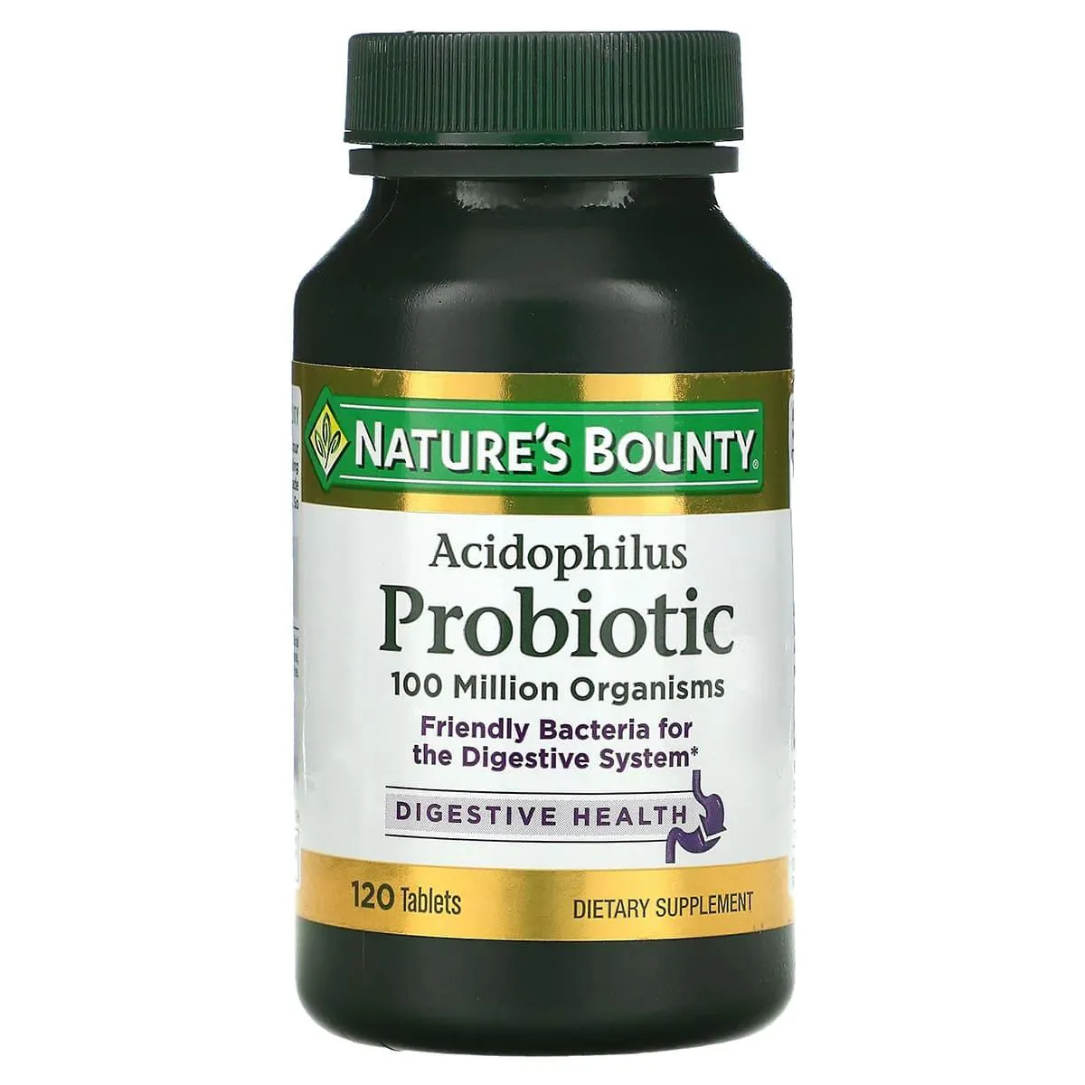 PROBIOTICO ACIDOPHILUS 100 MILLION 120 TABLETES - NATURE´S BOUNTY