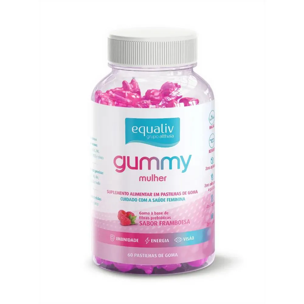 EQUALIV GUMMY MULHER - 60 UNIDADES