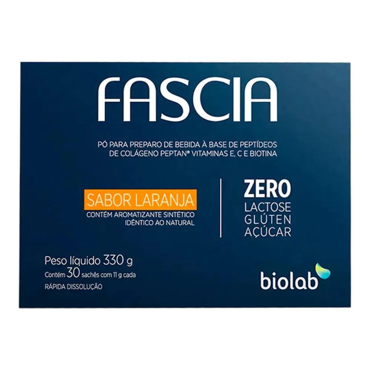 FASCIA 330G SABOR LARANJA 30 SACHêS DE 11G CADA