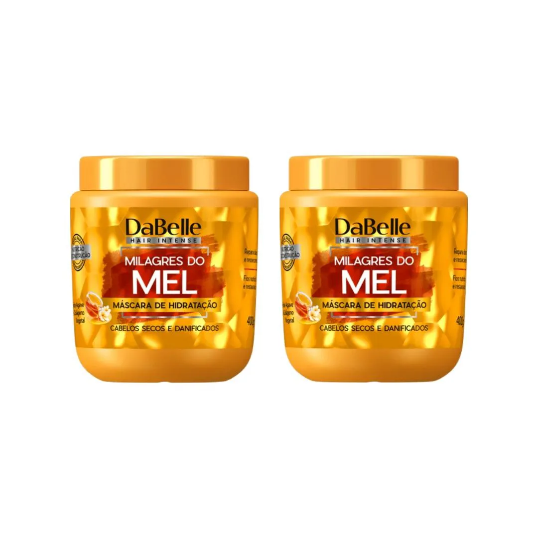 MASCARA DABELLE 400G MILAGRES DO MEL - KIT C/2UN