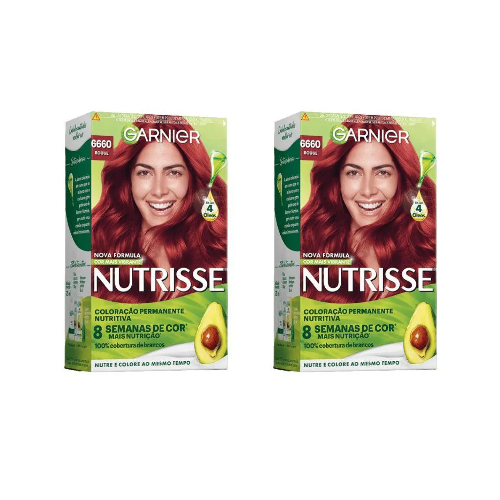 COLORAçAO NUTRISSE 66.60 ROUGE - KIT C/ 2UN